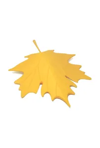 Креативный стоппер для двери "Кленовый лист" желтый (QL10072-YW)