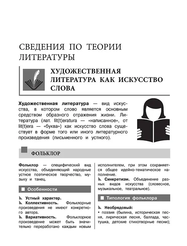 Книга Литература. Наглядный справочник для подготовки к ОГЭ и ЕГЭ (Вячеслав Титов, Лилия Насрутдинова, Татьяна Маланка) — 13