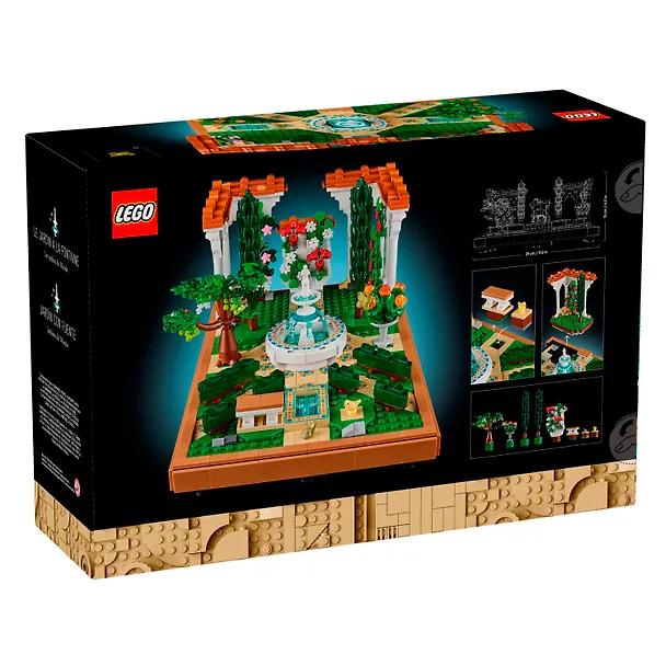10359 Конструктор LEGO Icons Сад с фонтаном, 1302 деталей, возраст 18+ 3165433 — 5