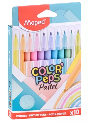 Фломастеры Maped, Pastel, смываемые 10 цветов — 2984913 — 1