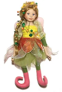 Кукла коллекционная "Фея" в голубом (30 см) (10721)