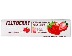 Жевательная конфета Клубника, 17г
