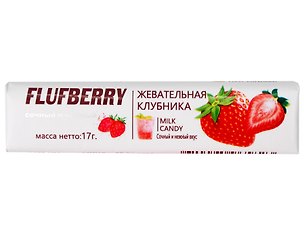 Жевательная конфета Клубника, 17г 3021241