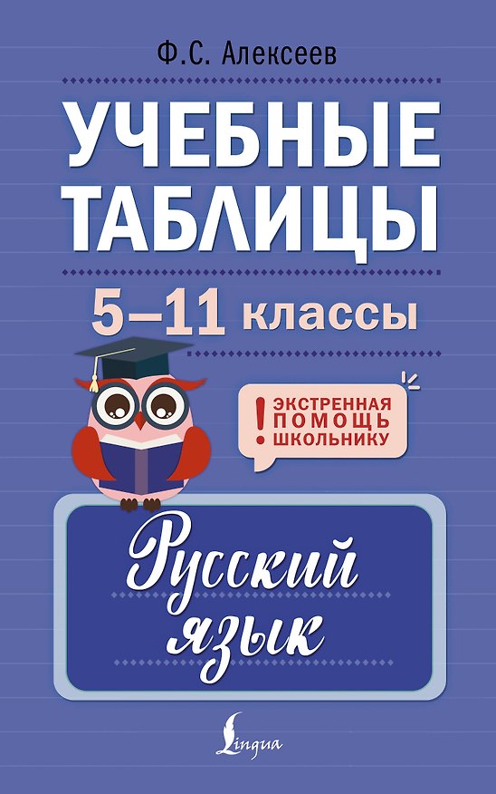 Книга Учебные таблицы. Русский язык. 5-11 классы (Филипп Алексеев) — 1