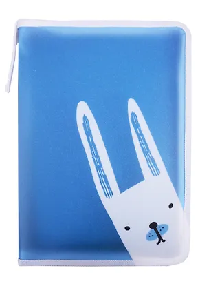 Папка для тетрадей А4 Hare пластик, молния с трех сторон, 33*23*2,5 257225