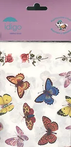 IDIGO декупажная карта 32*45 бабочки желт+голубая d0409