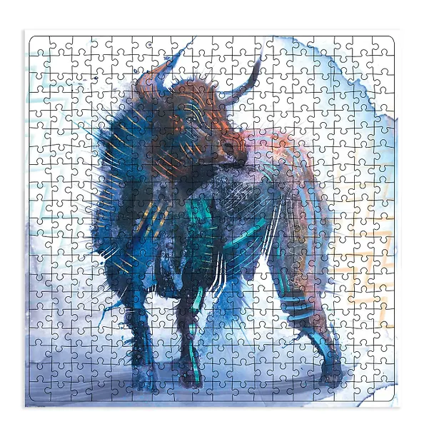 Пазл 2021 Год Быка Акварель ORIGAMI/Оригами 360 элементов 05419 2808533 — 2