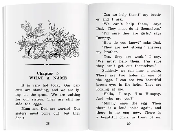 Книга Страусёнок Хампти и его семья/Humpty and His Family. Домашнее чтение с заданиями по ФГОС. Английский клуб (Юлия Пучкова) — 4