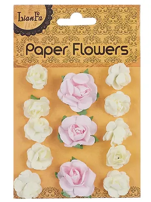 Набор для творчества, Цветы Paper Flower 3 больш.+10маленьк., розовые и молочные 2545859