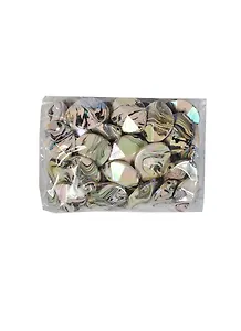 Бусы пластик с гологр. эффект. Овал выпукл. (серый) (00000006184) (24х28) (100г) (упаковка) (Одеон)