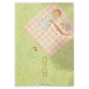 Тетрадь в клетку AnAn, "Девочка и кот", 60 листов, в ассортименте