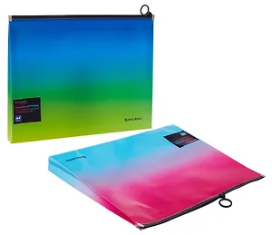 Папка на молнии А4 "Grade", пластик, ассорти,