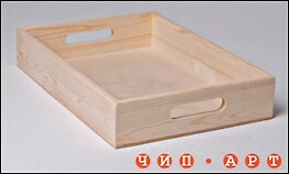 Поднос деревянный "Петруша" (00672) мини 2260547 — 1