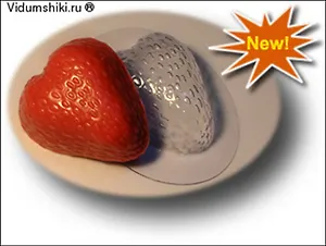 Пластиковая форма для мыла Большая клубника