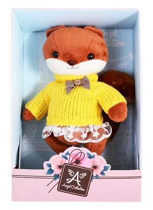 Мягкая игрушка Angel Collection Белочка Белль в свитере (28 см) (681491) (коробка) 2831123