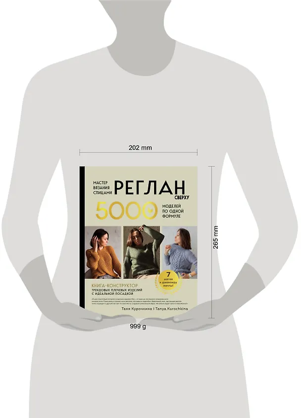 Книга Мастер вязания спицами. РЕГЛАН сверху. 5000 моделей по одной формуле. Книга-конструктор трендовых плечевых изделий с идеальной посадкой (Таня Курочкина) — 17