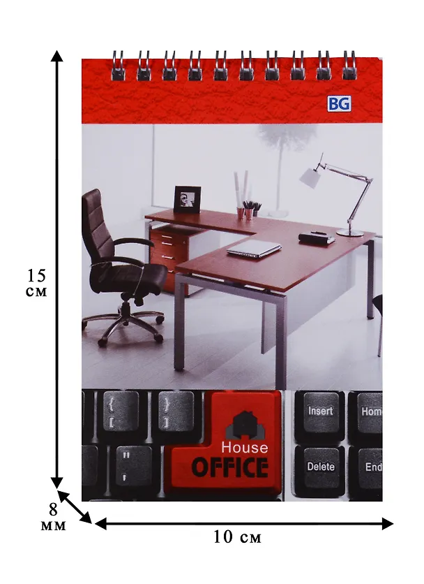Блокнот А6 40 листов клетка "Office house" 245839 — 3