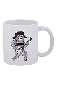 Кружка Slavic Rave Мишка с балалайкой (керамика) (330мл) (К2025-136)