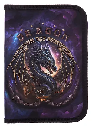 Пенал 1 отделение "Король драконов" 20*14 см, молния 3037746