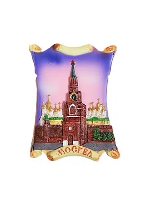 Магнит-свиток "Москва Спасская башня Фиолетовое небо" (022-02-21-1F) 2364860