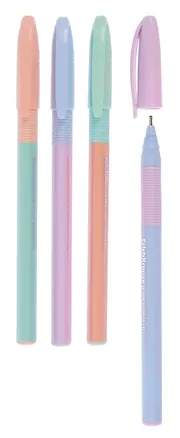 Ручки шариковые синие 4 штуки "Pastel Bloom" 3111150