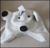 Шапка вязаная Белый медведь (DW1200039)