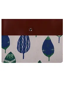 Папка-конверт А5 на кнопке "Forest",  ткань