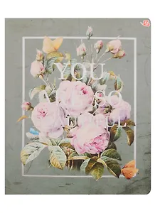 Тетрадь в клетку Academy Style, "Цветы", 60 листов, в ассортименте