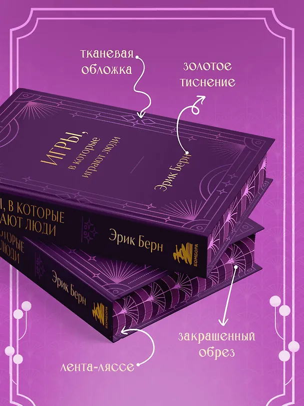 Книга Игры, в которые играют люди. Подарочное издание (закрашенный обрез, лента-ляссе, тиснение, дизайнерская отделка) (Эрик Берн) — 7