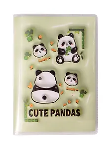 Записная книжка А7 68 листов, &quot;Панда&quot;, в ассортименте