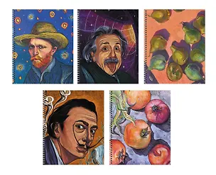 Тетрадь в клетку Listoff, "Галерея (Эксклюзив)", 96 листов, в ассортименте 3039401