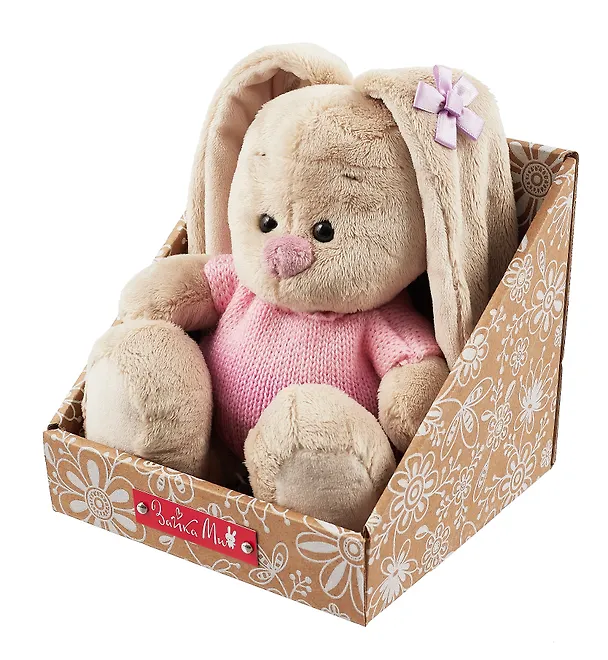 Мягкая игрушка Зайка Ми в нежно-розовом свитере (15 см) 3022001 — 5