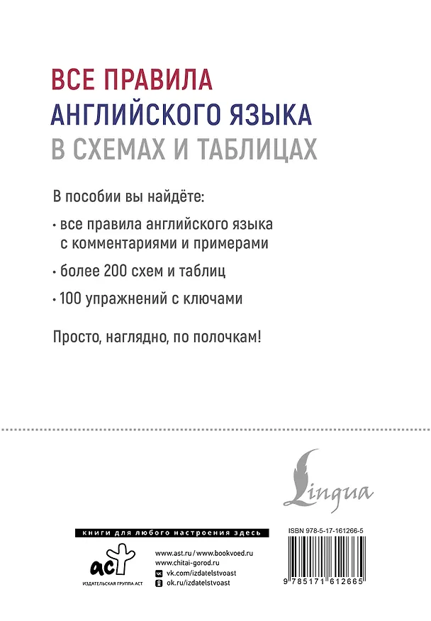 Книга Все правила английского языка в схемах и таблицах (Виктория Державина) — 2