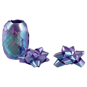 Набор для упаковки «Перламутр сиреневый», 2 банта, лента