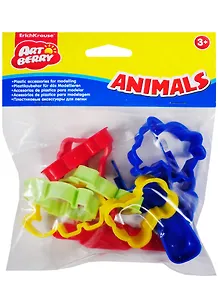 Набор пластиковых аксессуаров д/лепки Artberry Animals (35164) (3+) (ErichCrause) (упаковка)