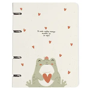 Тетрадь на кольцах в клетку Be Smart, "Forest. Лягушка", 120 листов