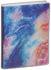 Записная книжка А6 "Colorful space", 80 листов, клетка