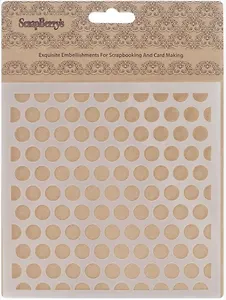 Трафарет, Крупные горошины 15,2*15,2см толщина 0,31мм