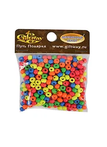 Деревянные бусины круглые ассорти (00010182) (6мм) (20г/уп)