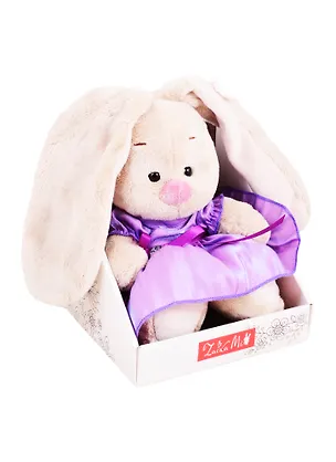Игрушка мягкая Budi Basa, Зайка Ми в сиреневом платье с блеском (малыш) (15 см) SidX-395 2822213