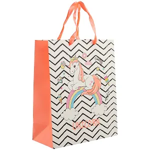 Подарочный пакет «Unicorn neon», А4