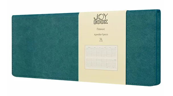 Планинг недат. 56л "Joy Book" таинственный океан, настольный, иск.кожа, 7Б, тв.переплет, скругл.углы, тонир.блок, евроспираль, инд.уп 3055689 — 1