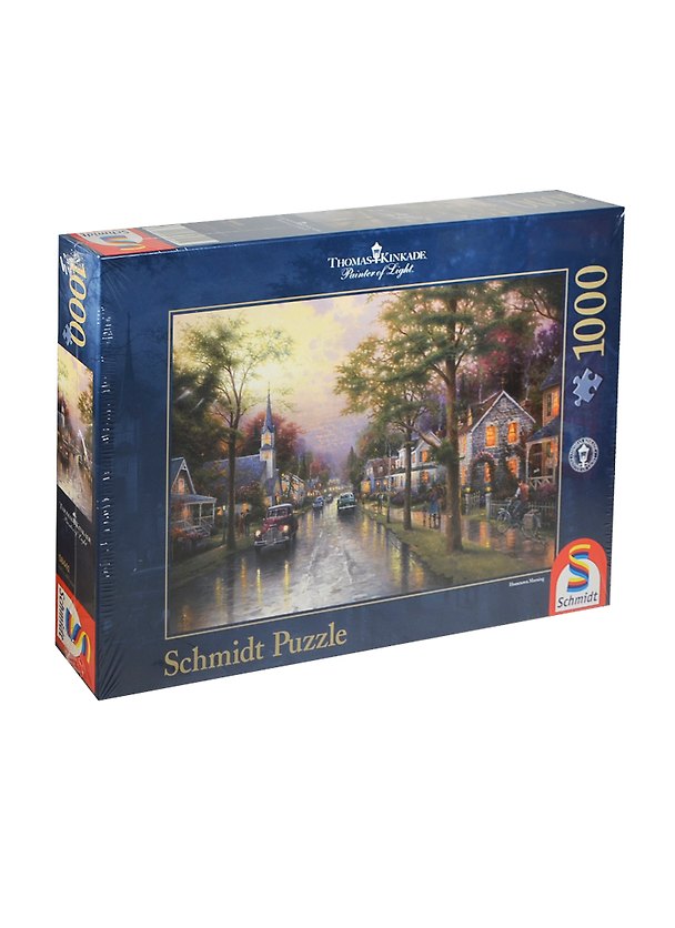 Паззл 1000 (58441) Утро в маленьком городке (Thomas Kinkade) (коробка) 2427848 — 1