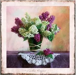 Репродукция в раме (00000135885) Волкова И.В. Букет сирени (30х30) 2316218