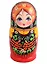 Матрешка 5 в 1 средняя (Ягодки, Эскиз 17, Рябинка с птичками) — 2903545 — 1