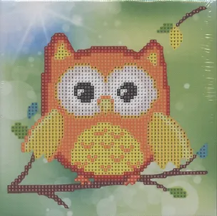 Алмазная мозаика на подрамнике Сова (TZ-13492P) (20х20см) (частичн. выкл.) (упаковка) (Tukzar) 2796236