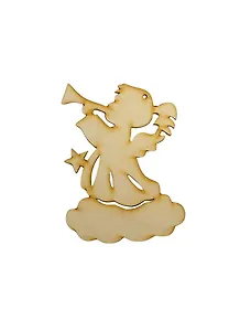 Фигурка для декупажа Ангел-6 резной (141200) (игрушка из дерева) (упаковка)