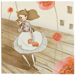 Скетчбук «Алиса в Стране Чудес и котик», 21 х 21 см, 80 листов