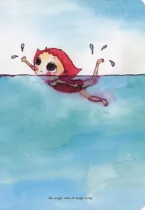 Тетрадь для записей А5 "Титта и море" (Оранжевая корова)