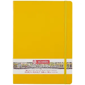 Скетчбук "Art Creation", А4, 80 листов, желтый